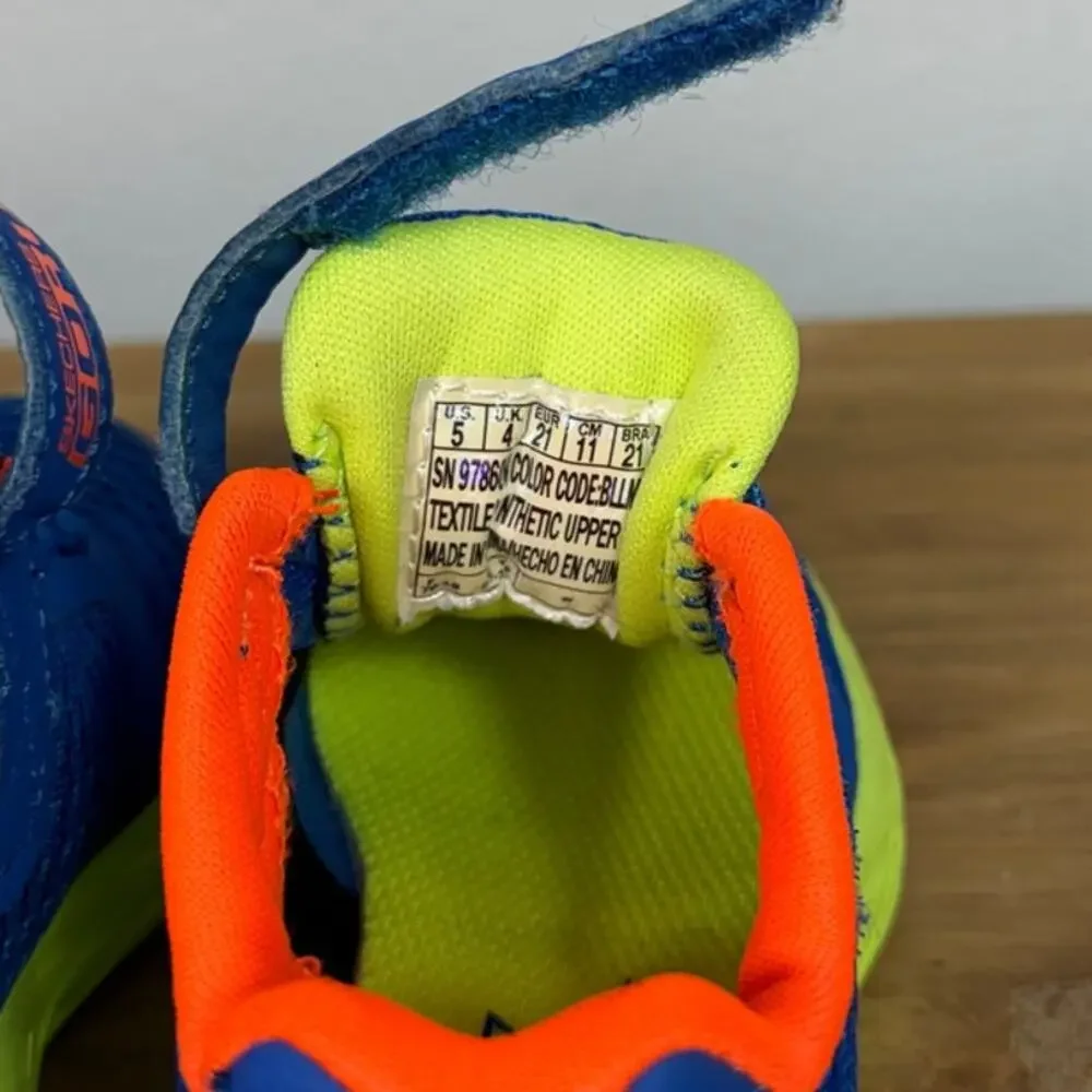 Skechers Go Run Baby Sneaker in Blue Toddler/Walker Size 5